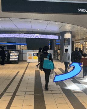 渋谷駅中央改札からの道順4