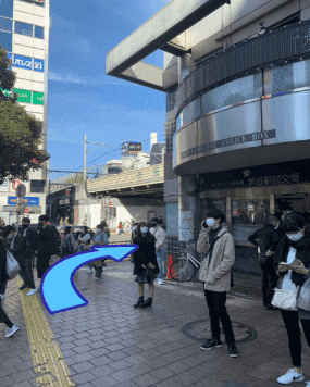 ハチ公口からの道順2