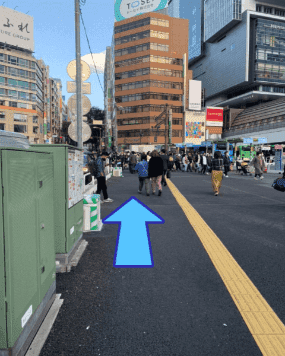 ハチ公口からの道順4
