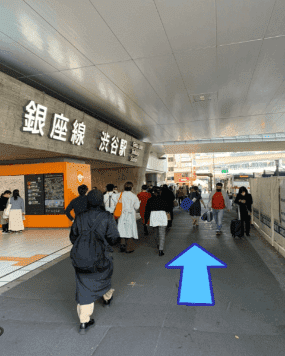 ハチ公口からの道順6