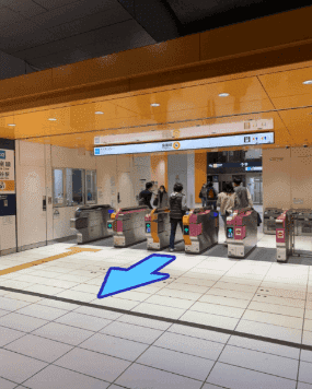銀座線・明治通り方面口からの道順1