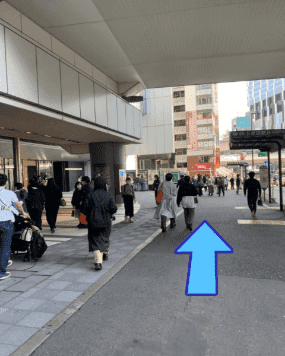 銀座線・明治通り方面口からの道順3